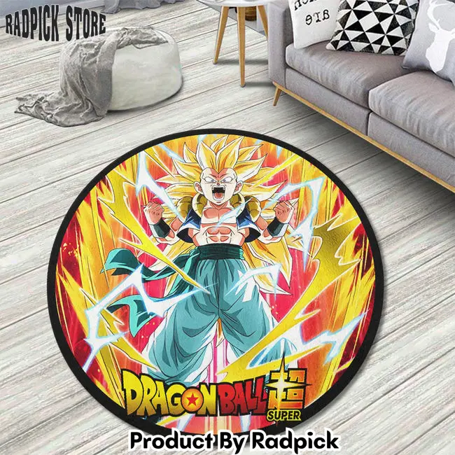 Gotenks round rug custom dragon ball super super heroes anime circle carpet  rp5953803